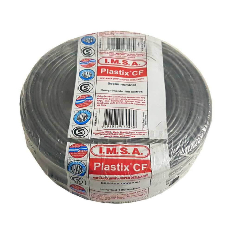 Cable Imsa Unipolar Mm Negro Iram