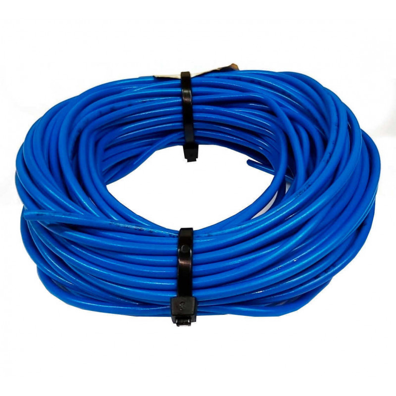 Cable unipolar 1mm2 celeste rollo 5 metros