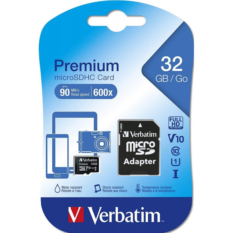 Memoria Micro SD VERBATIM PREMIUM 32GB