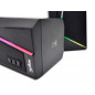 Parlante NISUTA NSPAU10 bluetooth PC USB RGB negro