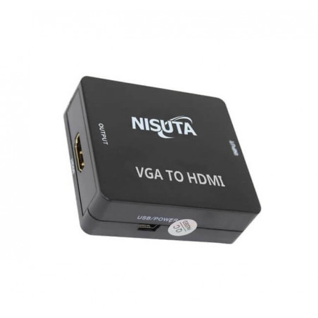 Conversor VGA a HDMI NISUTA NSCOVGHD3 con audio