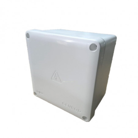 Caja de paso SISTELECTRIC pvc exterior IP65 16.5x16.5x11cm con tapa blanca