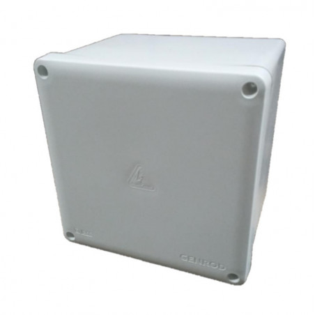 Caja de pase SISTELECTRIC pvc exterior IP65 21x21x16,5cm con tapa blanca