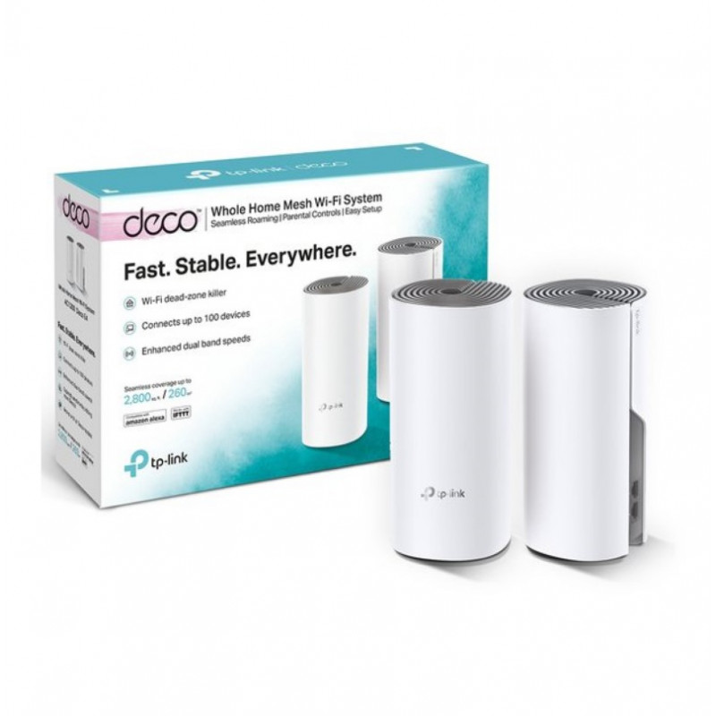 Sistema Wi-Fi TP-LINK DECO E4 AC1200 2 puertos 867Mbps