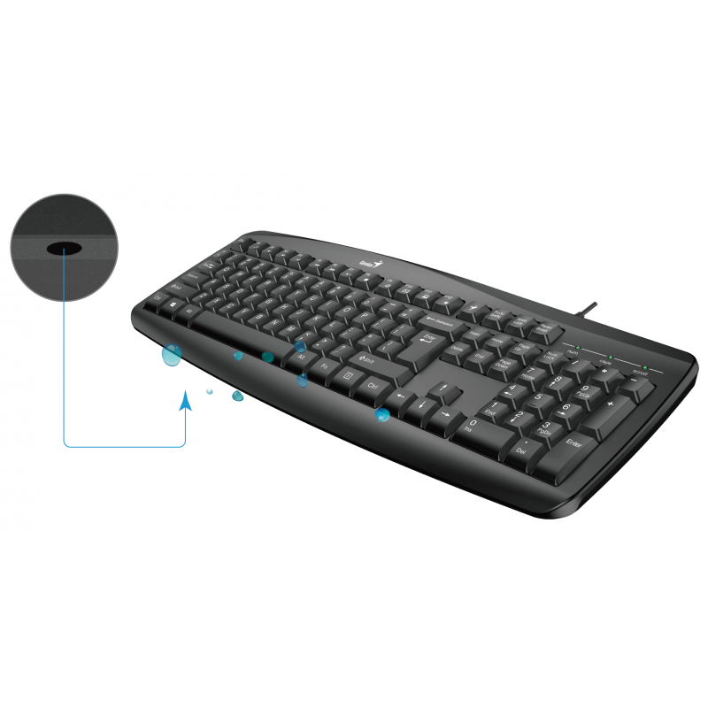 Teclado y Mouse GENIUS KM 200 USB 1.8m