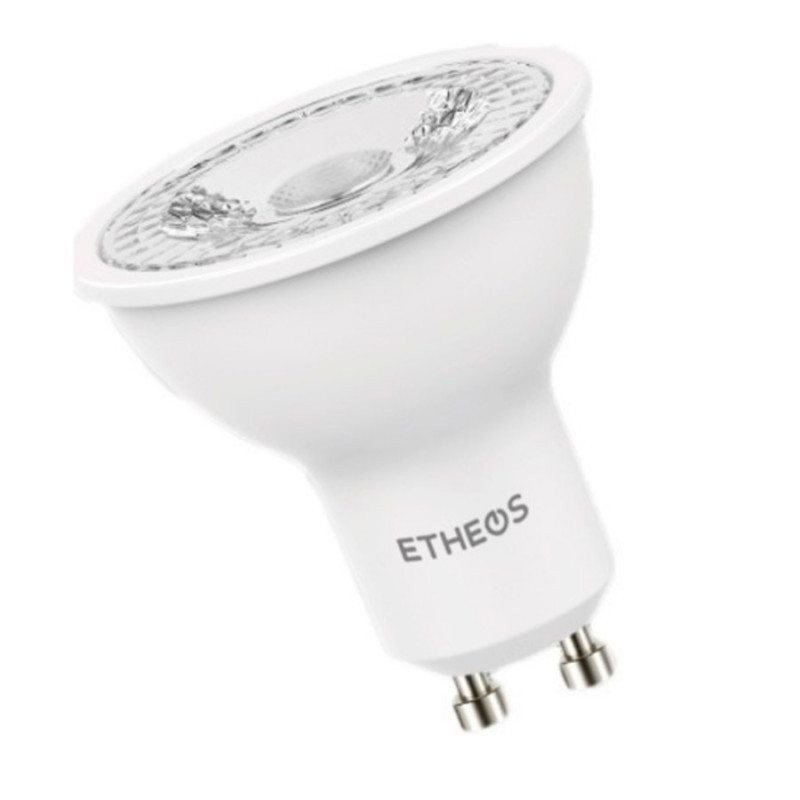 Lámpara led ETHEOS dicroica GU10 7W 450lm 3000K luz cálida