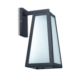 Farol SAN JUSTO PIRAMIDAL de pared para 1 luz E27 negro