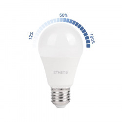 Lámpara led ETHEOS bulbo E27 9W 6500K 3 intensidades (12/50/100%)