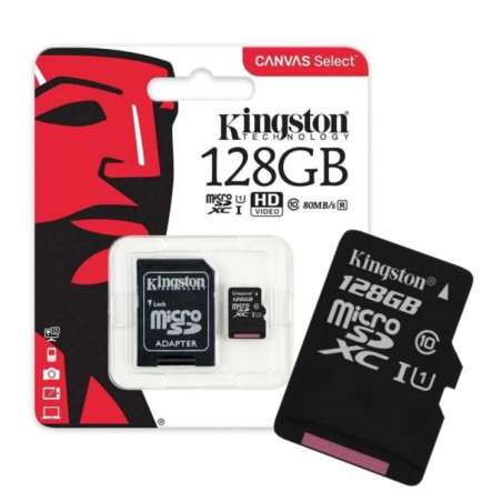 Memoria Micro SD KINGSTON CANVAS SELECT 128GB