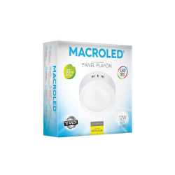 Plafón led MACROLED redondo 12W 1080lm 6000K luz fría