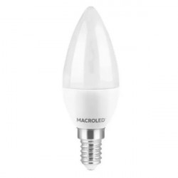 Lámpara led MACROLED velita E14 6W 540lm 3000K luz cálida