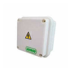 Caja de pase SISTELECTRIC pvc exterior IP65 11,5x11,5x10cm con tapa blanca