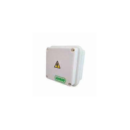 Caja de pase SISTELECTRIC pvc exterior IP65 11,5x11,5x10cm con tapa blanca