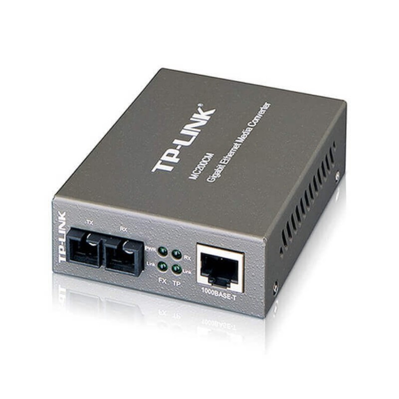 Convertidor multimedia TP-LINK MC200CM Gigabit alcance de 0.5 km