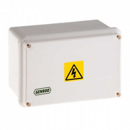 Caja de pase SISTELECTRIC pvc exterior IP65 11.5x16.5x11cm con tapa blanca