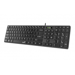 Teclado GENIUS SLIMSTAR 126 multimedia USB ultra delgado negro