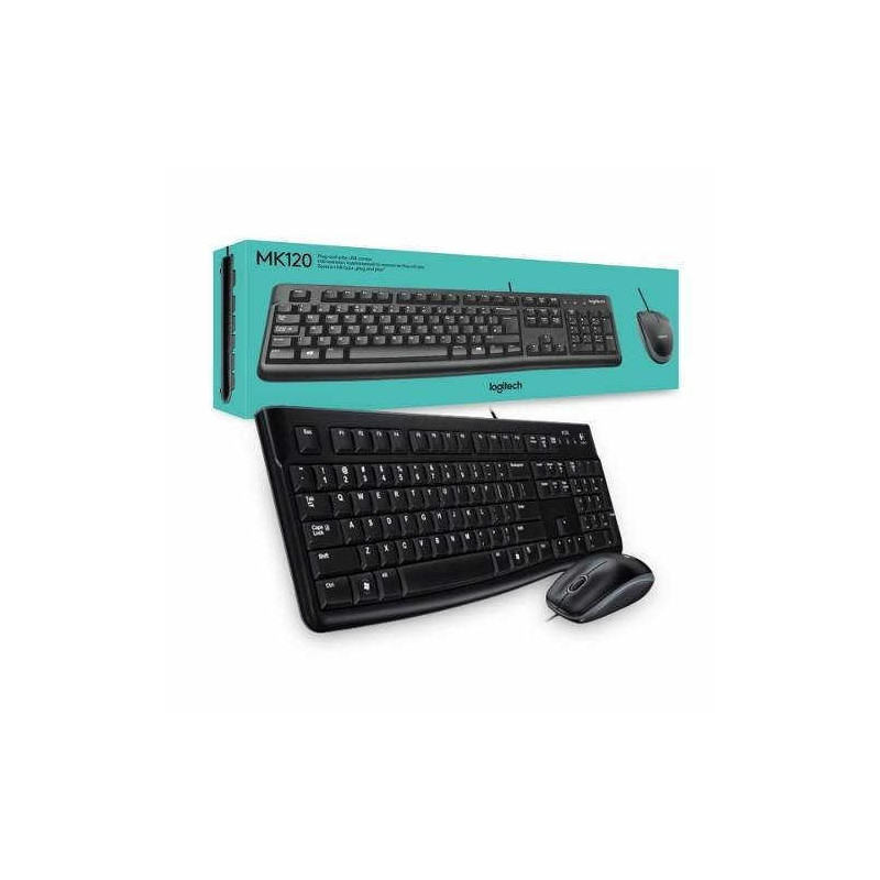 Combo Teclado + Mouse LOGITECH MK12O USB