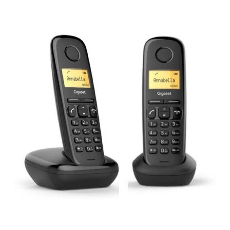 Telefono inalambrico GIGASET A170 DUO base+handy negro