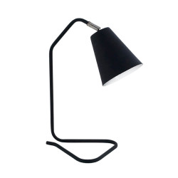 Velador CIVAL PEHUEN para 1 luz E27 cono negro