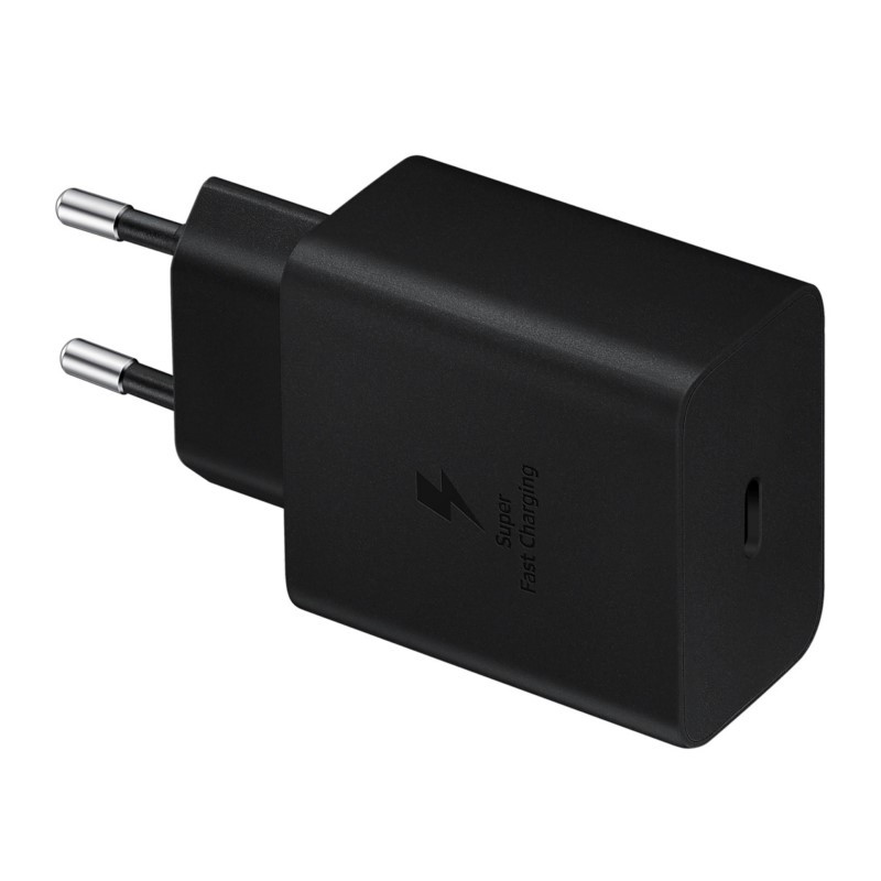 Cargador original SAMSUNG 45W USB C carga rápida negro