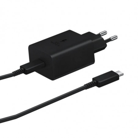 Cargador original SAMSUNG 45W USB C carga rápida negro