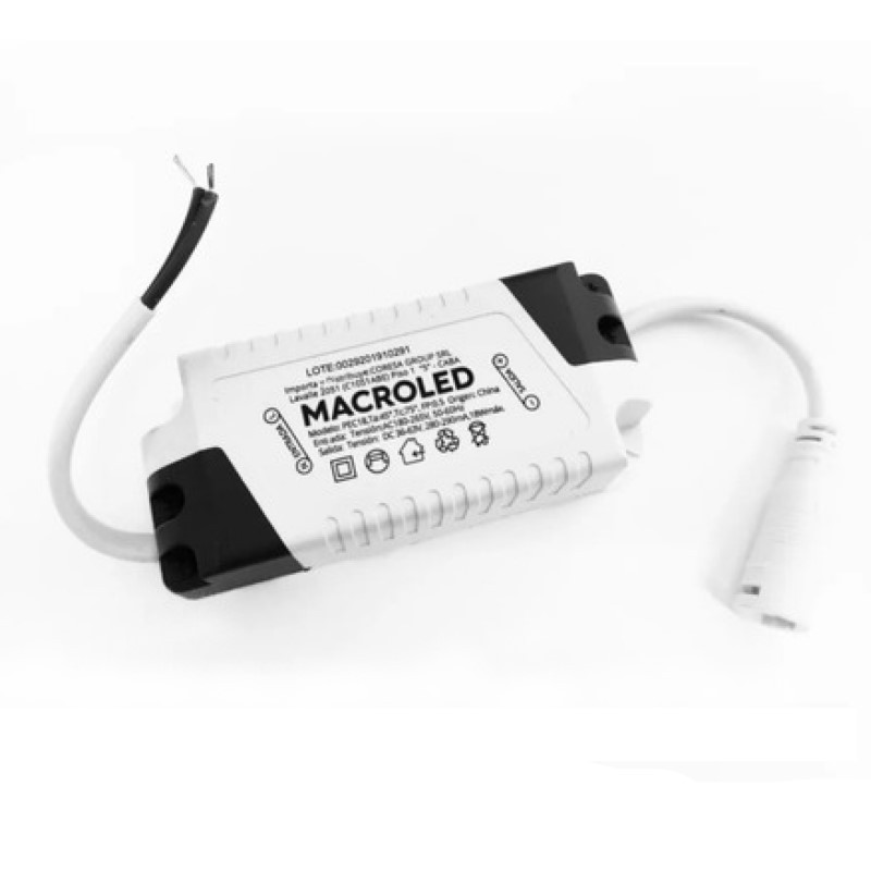 Driver para panel embutido MACROLED PEC18DR 18w 180-265V 36-63V