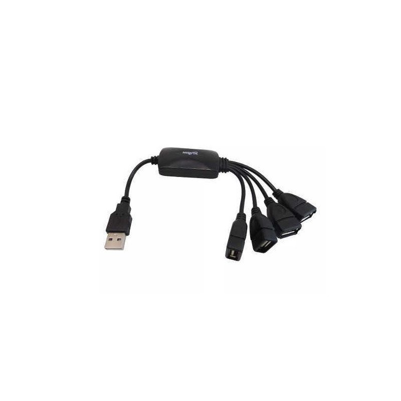 Hub USB 2.0 NISUTA NSUH0439 4 puertos 480Mbps