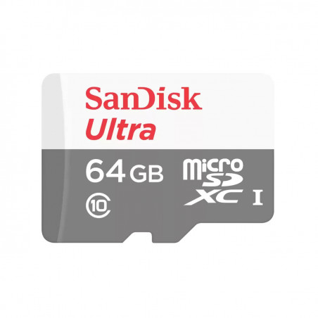 Memoria Micro SD SANDISK ULTRA 64GB clase 10