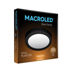 Plafón led MACROLED redondo 18W 1620lm 3000K luz cálida