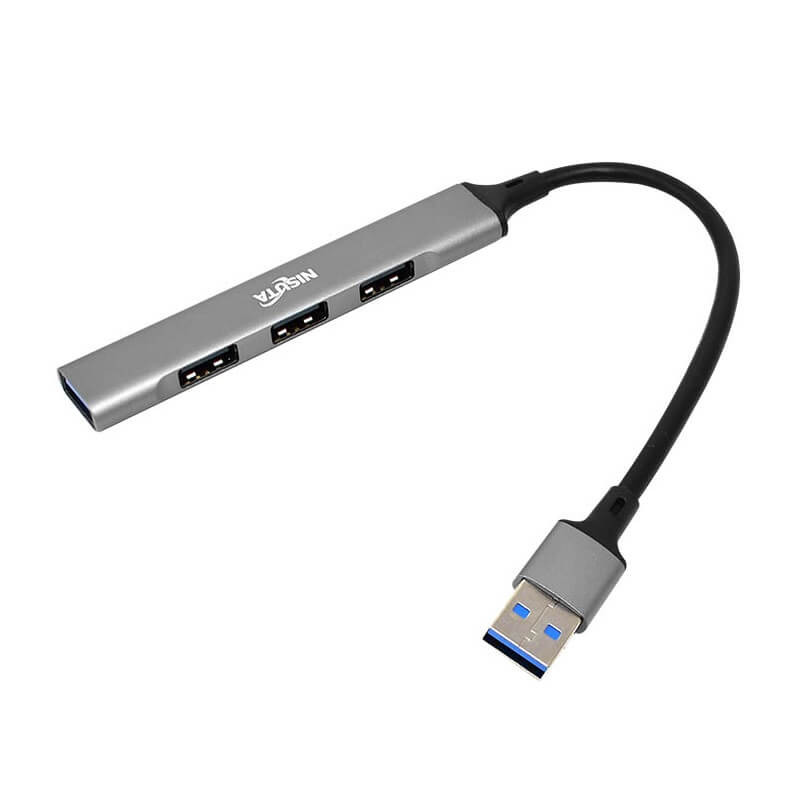 Hub USB 2.0 NISUTA NSUH044 4 puertos 5Gbps