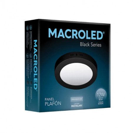 Plafón led MACROLED redondo 12W 1080lm 6000K luz fría