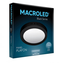 Plafón led MACROLED redondo 18W 1620lm 6000K luz fría