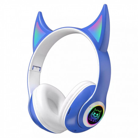 Auriculares bluetooth STN-25 con luces LED azul