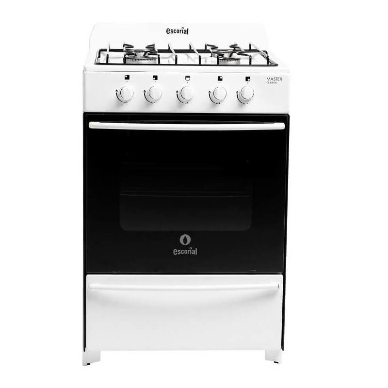 Cocina ESCORIAL MASTER CLASSIC gas licuado 4 hornallas blanco