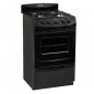 Cocina ESCORIAL CANDOR BLACK gas licuado 4 hornallas negro