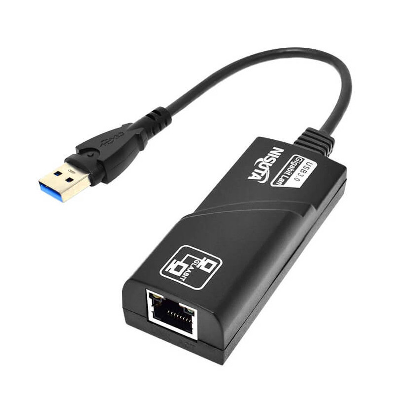 Adaptador de red NISUTA NSCOUSRED3G USB 3.0 a Ethernet