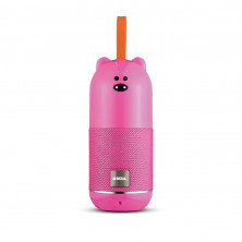 Parlante bluetooth SOUL ZOO Cerdo portátil 5W rosa