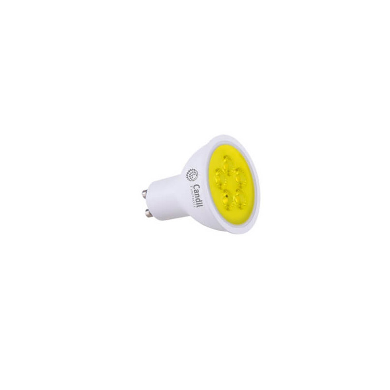 Lámpara led CANDIL Dicro GU10 4.5W 220v 325lm amarillo