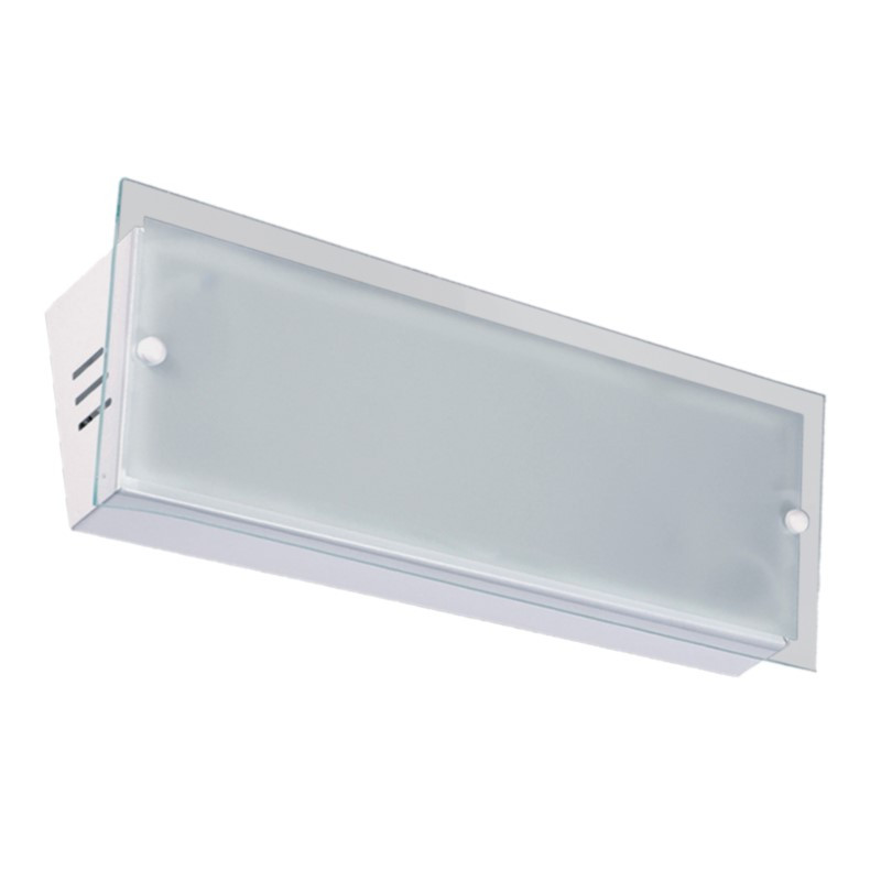 Aplique SAN LORENZO IBÉRICA inclinado rectangular para 2 luces E27 blanco