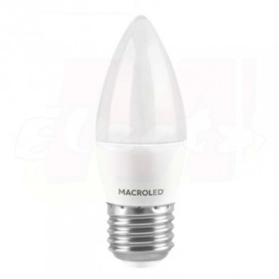 Lámpara led MACROLED vela 6W 540lm 6500K luz fría