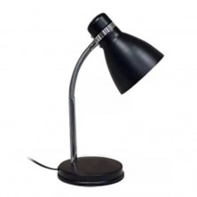 Lámpara de escritorio CANDIL PIPO flexible para 1 luz E27 negro