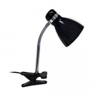 Lámpara de Escritorio CANDIL PIPO tipo pinza flexible para 1 luz E27 negro