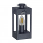 Farol SAN JUSTO CANDELARIA electrico de mesa para 1 luz E27 Negro