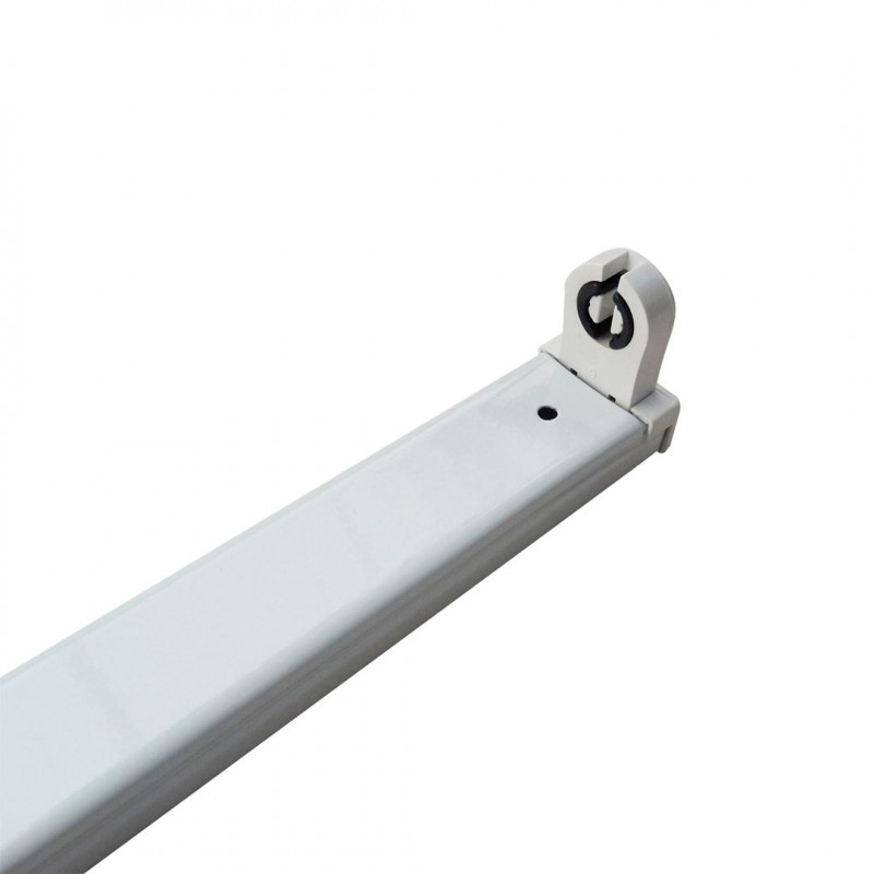 Artefacto SAN JUSTO simple para 1 tubo led T5 60cm blanco