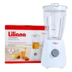 Licuadora LILIANA WHITELIC 2 litros 500W 2 velocidades blanco