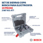 Kit sierras de copa BOSCH 10 piezas