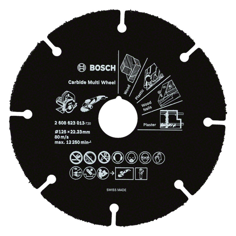 Disco de sierra BOSCH CARBIDE MULTIWHEEL 125mm