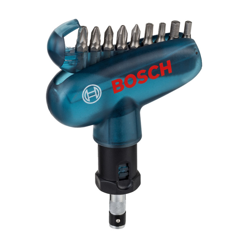 Destornillador manual BOSCH + 10 puntas 25mm