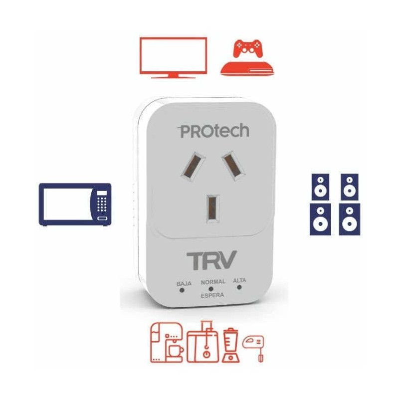 Protector de tensión TRV PROTECH E 10A 2200W 220V