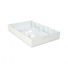 Base exterior JELUZ VERONA extra chato 3 módulo blanco